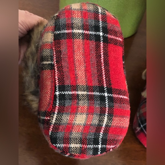 NWT 3 decorative Christmas plaid hangable fillable booties - Picture 10 of 14